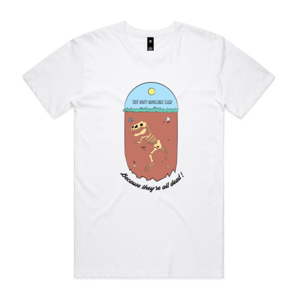 Dinos Don't Talk Shirt - AS Colour Mens Staple T shirt Thumbnail