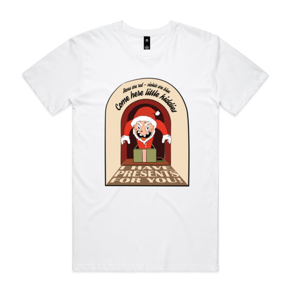 Santa is Coming Shirt - AS Colour Mens Staple T shirt Thumbnail