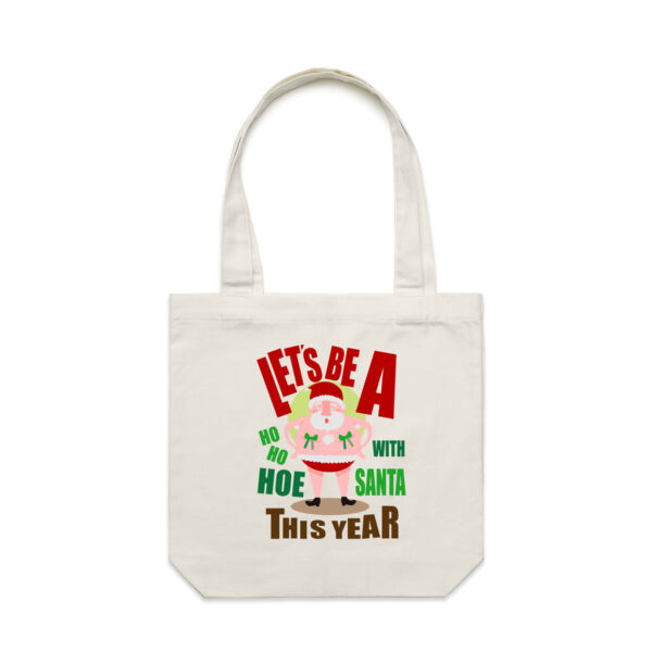 Naughty Santa - AS Colour Carrie Tote Bag  Thumbnail