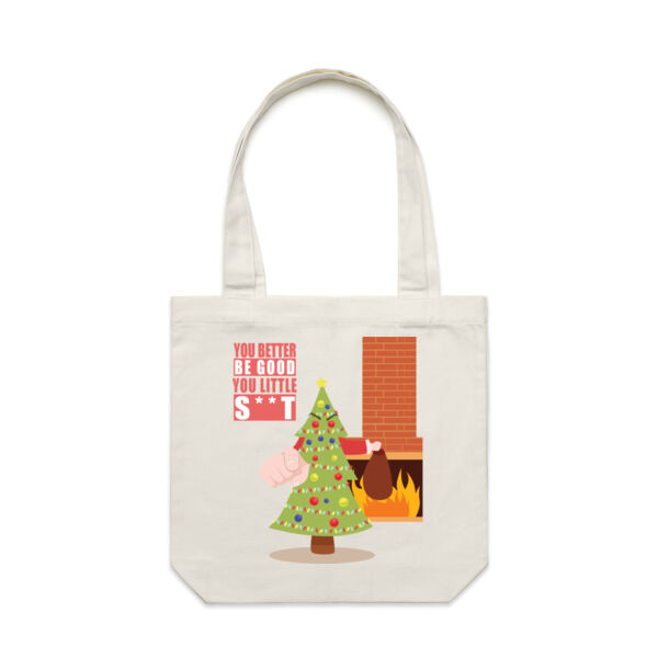 Be Good for Santa - AS Colour Carrie Tote Bag  Thumbnail
